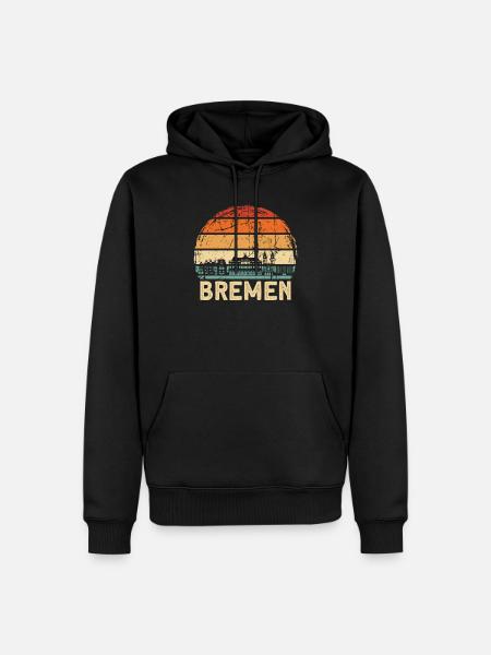 Bremen - Men’s Premium Organic Hoodie - black