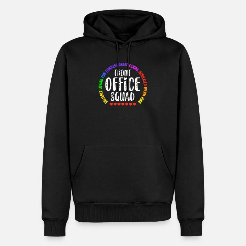 Nette Schulsekretärin Admin Appreciation Assistant - Männer Premium Bio Hoodie - Schwarz