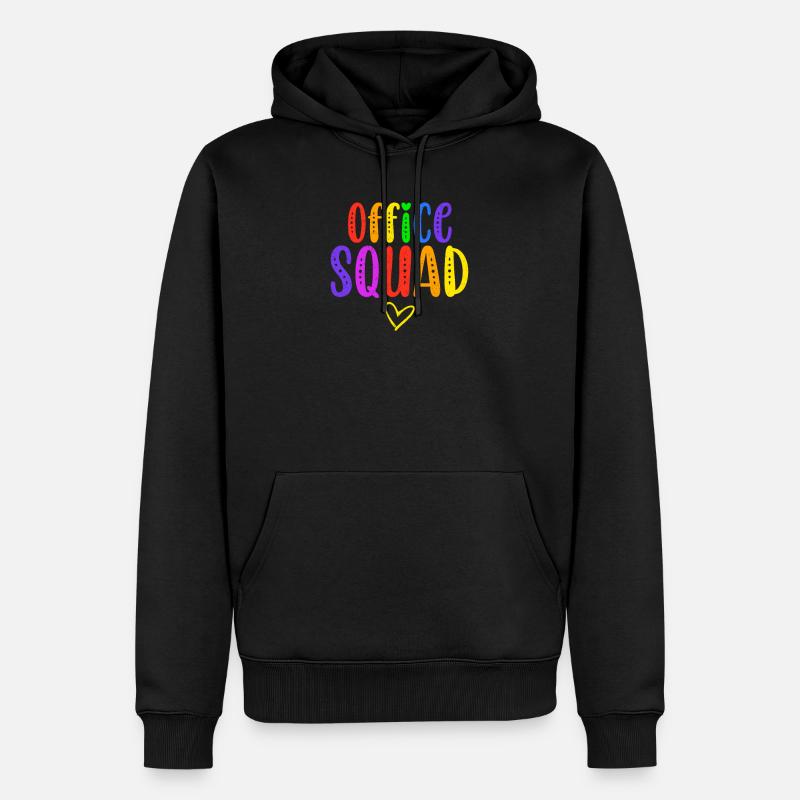 Office Squad Verwaltungsassistent Geschenkeschule - Männer Premium Bio Hoodie - Schwarz