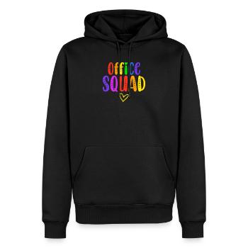Office Squad Administrative Assistant Gift School - Men’s Premium Organic Hoodie - black - Front - Nico (187cm)