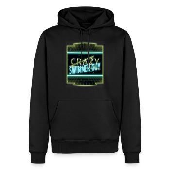 T-shirts de l’équipe de natation sportive de l’équipe de natation humour nageur - Sweat à capuche Premium bio Homme - noir - Devant - Nico (187cm)