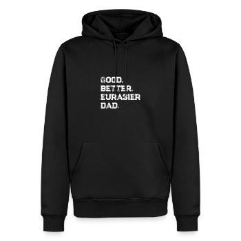 Eurasians - Men’s Premium Organic Hoodie - black - Front - Nico (187cm)