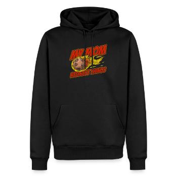 Dérivation astroïde de l’espace spatial - Sweat à capuche Premium bio Homme - noir - Devant - Nico (187cm)