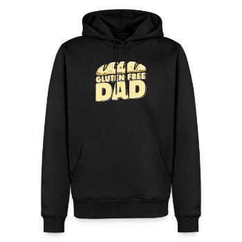 Glutenfrei Papa - Männer Premium Bio Hoodie - Schwarz - Vorne - Nico (187cm)