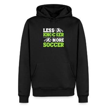 Coaching Fußball Vater Trainer Fußballtrainer - Männer Premium Bio Hoodie - Schwarz - Vorne - Nico (187cm)