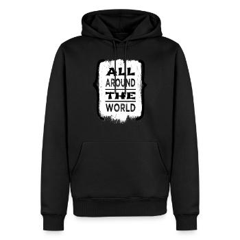 hike gift idea camping beer outdoors sayings funny - Männer Premium Bio Hoodie - Schwarz - Vorne - Nico (187cm)
