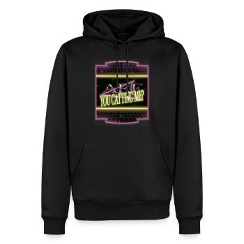 Chat Humour Mignon Avocats Blague persane - Sweat à capuche Premium bio Homme - noir - Devant - Nico (187cm)