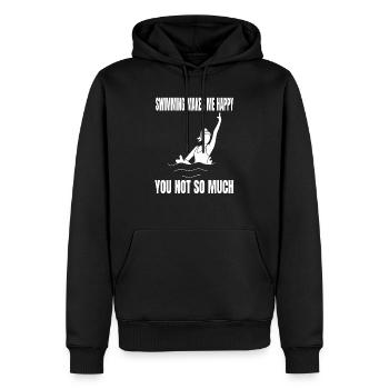 Schwimmer Schwimmverein Schwimmerin Frau Schwimmen - Männer Premium Bio Hoodie - Schwarz - Vorne - Nico (187cm)