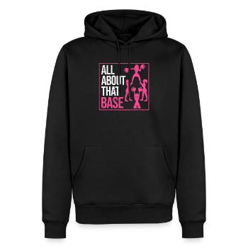 Tout sur cette conception de cheerleading de base pour Cheer - Sweat à capuche Premium bio Homme - noir - Devant - Nico (187cm)