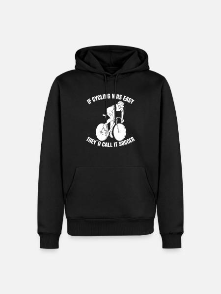 Fietsfietstocht Fietsen Mountainbike - Mannen Premium Bio hoodie - zwart