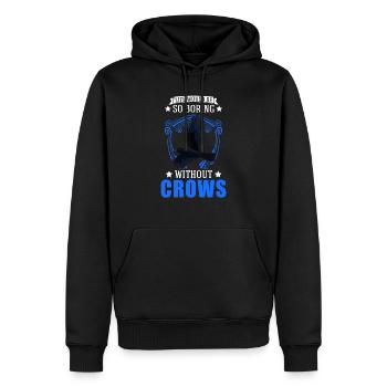 Crow Raven Crow Crow Husbandry Crow Breeder - Men’s Premium Organic Hoodie - black - Front - Nico (187cm)