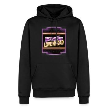 beach one family one team mother present idea - Männer Premium Bio Hoodie - Schwarz - Vorne - Nico (187cm)