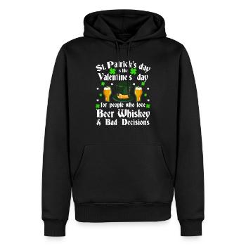 Lustiger St. Patrick's Day Paddy Saint Patrick Irish - Männer Premium Bio Hoodie - Schwarz - Vorne - Nico (187cm)