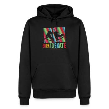 Born To Skate Skating Figure Skater - Männer Premium Bio Hoodie - Schwarz - Vorne - Nico (187cm)