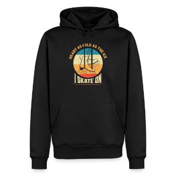 Heart As Cold As The Ice I Skate On Skating Figure - Männer Premium Bio Hoodie - Schwarz - Vorne - Nico (187cm)