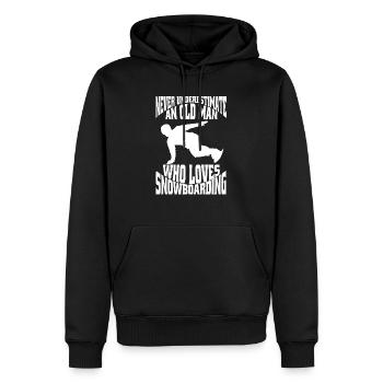 Snowboard Snowboardfahrer Geschenk Snowboardsport - Männer Premium Bio Hoodie - Schwarz - Vorne - Nico (187cm)