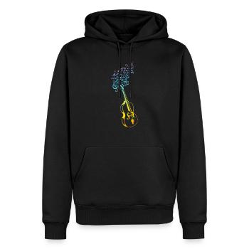 Double Bass Instrument Double Bass Player - Männer Premium Bio Hoodie - Schwarz - Vorne - Nico (187cm)