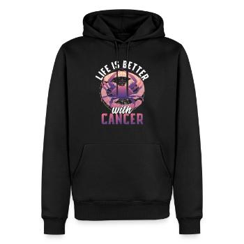 Skorpion Sternzeichen - Männer Premium Bio Hoodie - Schwarz - Vorne - Nico (187cm)