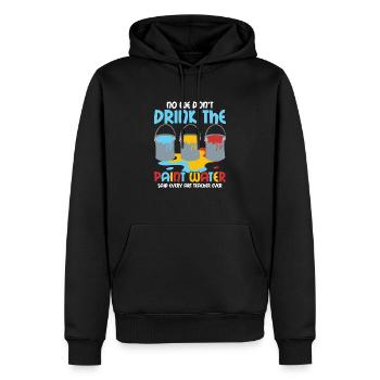 We Don't Drink The Paint Water Art Teacher Educati - Männer Premium Bio Hoodie - Schwarz - Vorne - Nico (187cm)