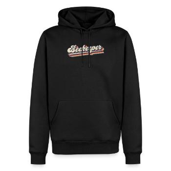 Lustiges Imker & Bienen - Männer Premium Bio Hoodie - Schwarz - Vorne - Nico (187cm)