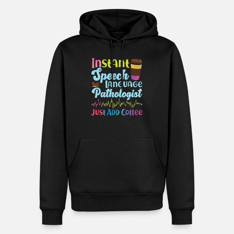 Speech Therapist Therapy Assistant - Männer Premium Bio Hoodie - Schwarz