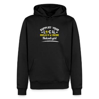 Nuc Med Tech Nuklearmedizinischer Technologe - Männer Premium Bio Hoodie - Schwarz - Vorne - Nico (187cm)