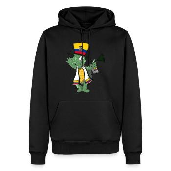 Ecuador Fan Turtle - Men’s Premium Organic Hoodie - black - Front - Nico (187cm)