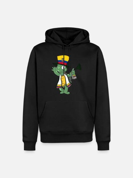 Ecuador Fan Turtle - Men’s Premium Organic Hoodie - black