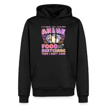 Spaß japanische Anime Skizzieren Essen Illustratoren Kunst - Männer Premium Bio Hoodie - Schwarz - Vorne - Nico (187cm)