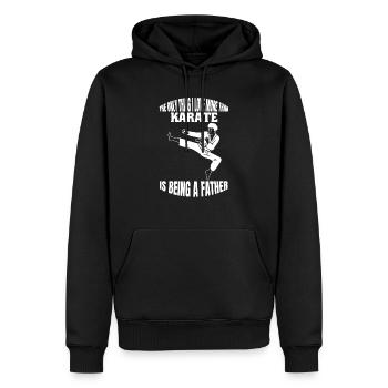 Karate Hapkido Martial Arts Martial Arts Judo Aikido - Men’s Premium Organic Hoodie - black - Front - Nico (187cm)