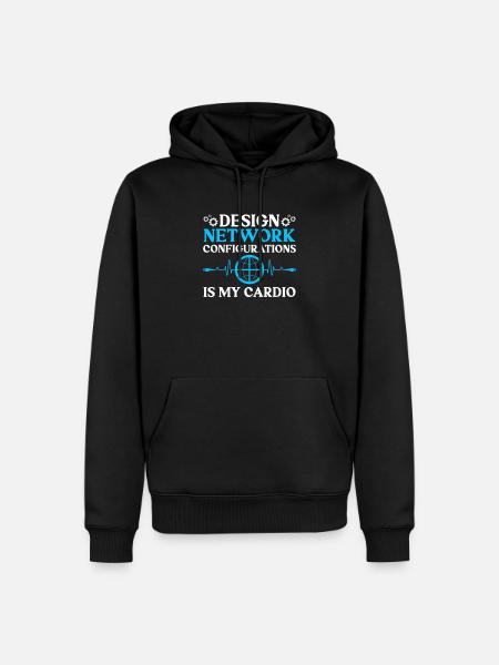 Computer-Netzwerktechnik Netzwerkingenieur - Männer Premium Bio Hoodie - Schwarz