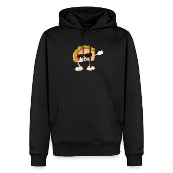 Tupfen Taco Cinco de Mayo Lustig Mexikanisches - Männer Premium Bio Hoodie - Schwarz - Vorne - Nico (187cm)