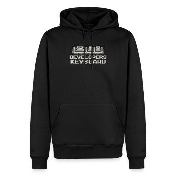 Entwickler Coder Lustige Programmierung Humor Software - Männer Premium Bio Hoodie - Schwarz - Vorne - Nico (187cm)