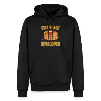 Full Stack Entwickler - Software Science Programmierer - Männer Premium Bio Hoodie - Schwarz - Vorne - Nico (187cm)