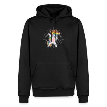 Tupfendes Einhorn Shirt Cinco de Mayo Kinder - Männer Premium Bio Hoodie - Schwarz - Vorne - Nico (187cm)