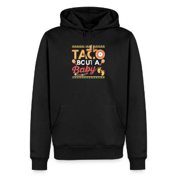 Taco Bout A Annonce de grossesse de bébé Cinco - Sweat à capuche Premium bio Homme - noir - Devant - Nico (187cm)