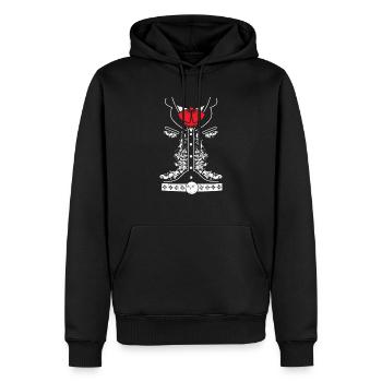 Mariachi mexicain Charro Cinco De Mayo Bandit - Sweat à capuche Premium bio Homme - noir - Devant - Nico (187cm)