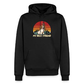 Shih Tzu - Männer Premium Bio Hoodie - Schwarz - Vorne - Nico (187cm)