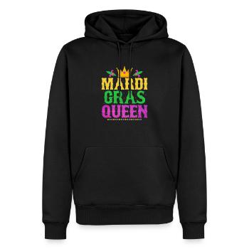 Mardi Gras Queen Parade BeadsParty - Men’s Premium Organic Hoodie - black - Front - Nico (187cm)