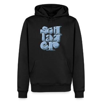 Schlager - Männer Premium Bio Hoodie - Schwarz - Vorne - Nico (187cm)
