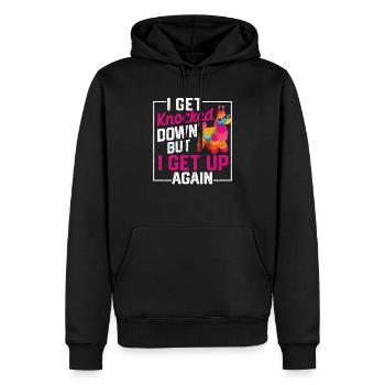 Cinco De Mayo I Get Knocked Down But I Get Up - Männer Premium Bio Hoodie - Schwarz - Vorne - Nico (187cm)