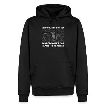 Pendant ce temps, Inside The Box Funny Schrödinger’s Cat - Sweat à capuche Premium bio Homme - noir - Devant - Nico (187cm)