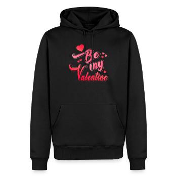 Sei mein liebling - Männer Premium Bio Hoodie - Schwarz - Vorne - Nico (187cm)