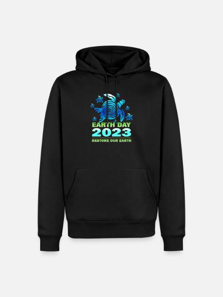 April Earth Day Awareness - Men’s Premium Organic Hoodie - black