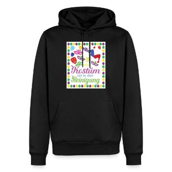 mein kostüm ist in der reinigung - Männer Premium Bio Hoodie - Schwarz - Vorne - Nico (187cm)