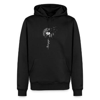 Pädagogin Pusteblume Erzieherin Kindergärtnerin - Männer Premium Bio Hoodie - Schwarz - Vorne - Nico (187cm)