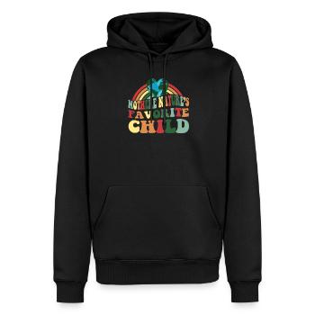 Jour de la Terre Vintage Le Chid préféré de Mère Nature - Sweat à capuche Premium bio Homme - noir - Devant - Nico (187cm)