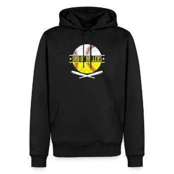 Vater von Baseballspielern Lustiger Vater - Männer Premium Bio Hoodie - Schwarz - Vorne - Nico (187cm)