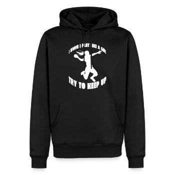 Handball Handballspieler Handballfan Handballteam - Männer Premium Bio Hoodie - Schwarz - Vorne - Nico (187cm)