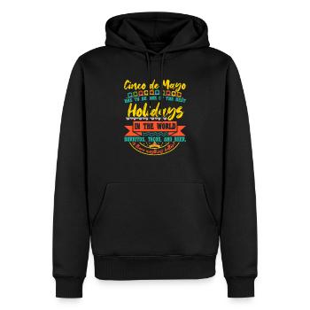 CINCO DE MAYO URLAUB IN DER WELT - Männer Premium Bio Hoodie - Schwarz - Vorne - Nico (187cm)